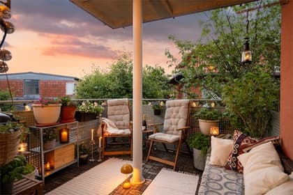 Balkong eller utsiktsbild