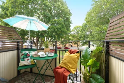 Balkong eller utsiktsbild