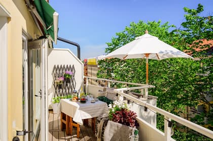 Balkong eller utsiktsbild