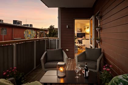 Balkong eller utsiktsbild