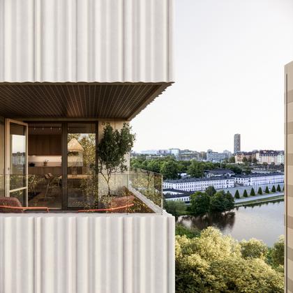 Balkong eller utsiktsbild