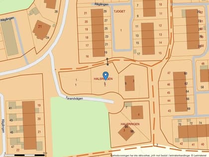 Illustrerad karta över fastigheten eller området