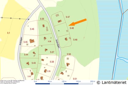 Illustrerad karta över fastigheten eller området