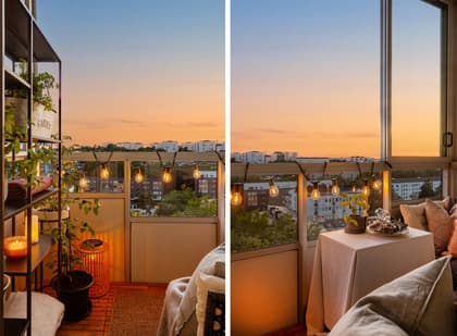 Balkong eller utsiktsbild