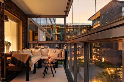 Balkong eller utsiktsbild