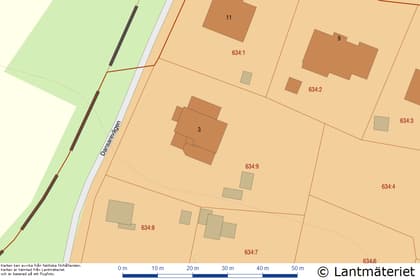 Illustrerad karta över fastigheten eller området