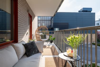 Balkong eller utsiktsbild