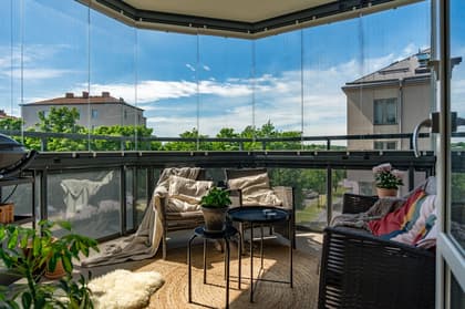 Balkong eller utsiktsbild