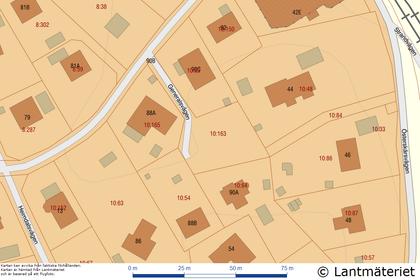 Illustrerad karta över fastigheten eller området