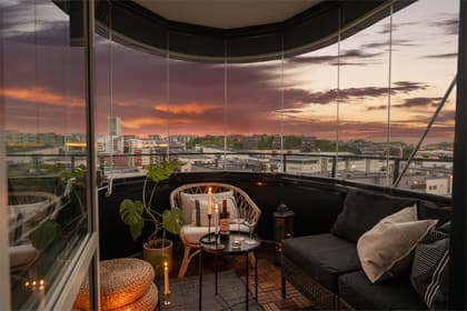 Balkong eller utsiktsbild