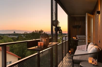 Balkong eller utsiktsbild