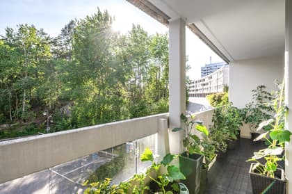 Balkong eller utsiktsbild