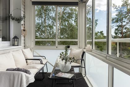 Balkong eller utsiktsbild