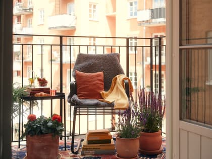 Balkong eller utsiktsbild