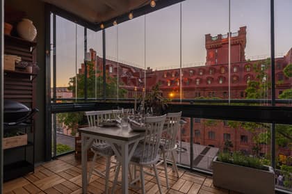 Balkong eller utsiktsbild