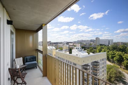 Balkong eller utsiktsbild