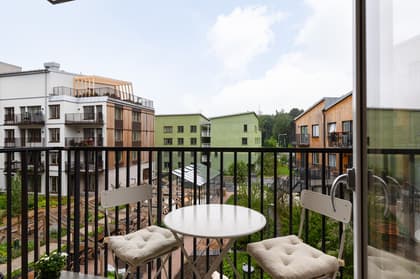 Balkong eller utsiktsbild