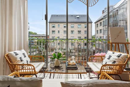 Balkong eller utsiktsbild