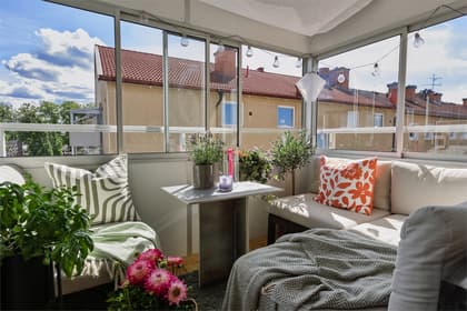 Balkong eller utsiktsbild