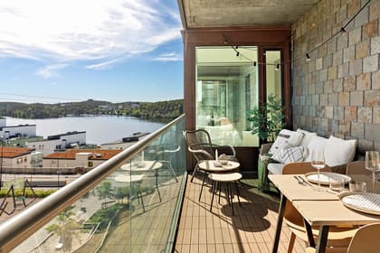 Balkong eller utsiktsbild