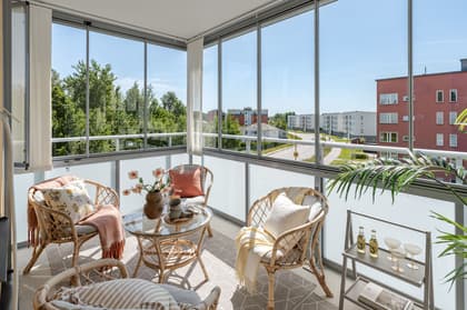 Balkong eller utsiktsbild