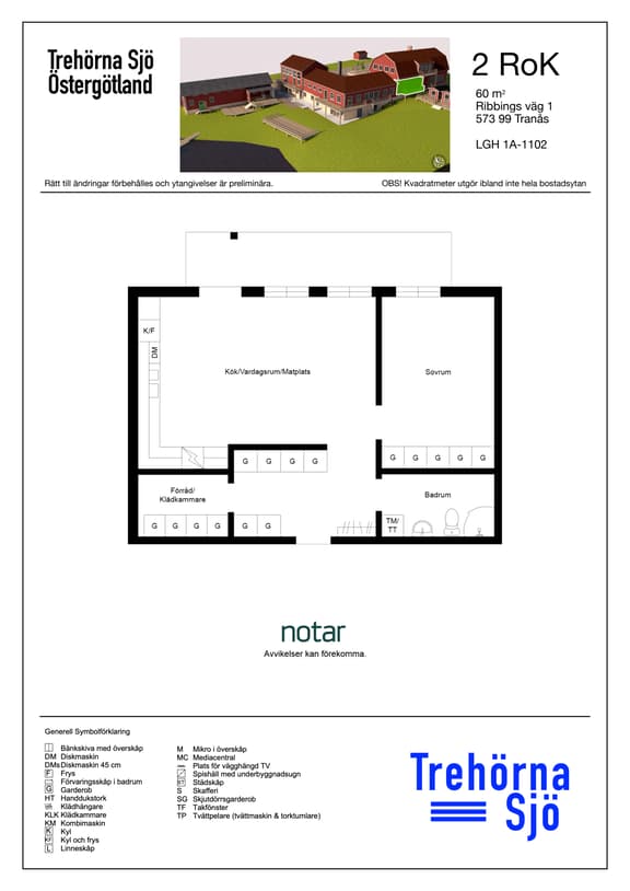 Ribbings väg 1, Ödeshög