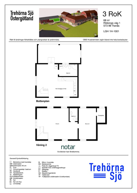 Ribbings väg 1, Ödeshög