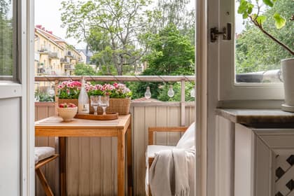 Balkong eller utsiktsbild