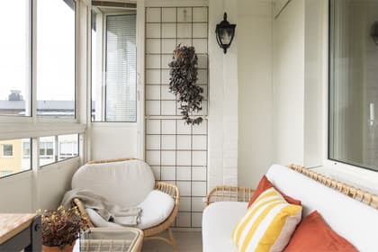 Balkong eller utsiktsbild