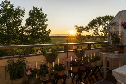 Balkong eller utsiktsbild