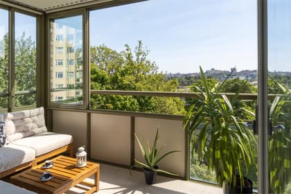 Balkong eller utsiktsbild