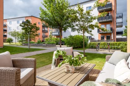 Balkong eller utsiktsbild