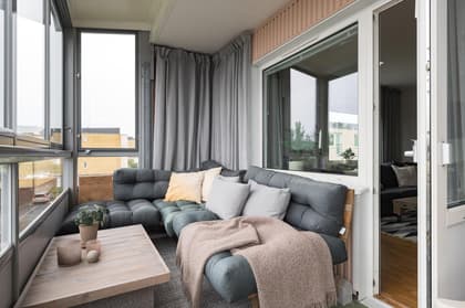 Balkong eller utsiktsbild