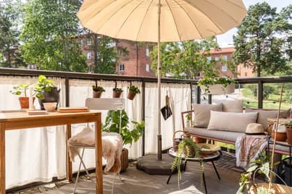 Balkong eller utsiktsbild