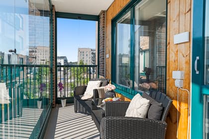 Balkong eller utsiktsbild