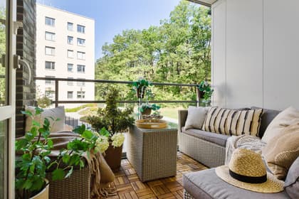 Balkong eller utsiktsbild