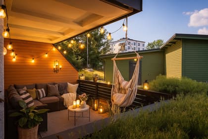 Balkong eller utsiktsbild