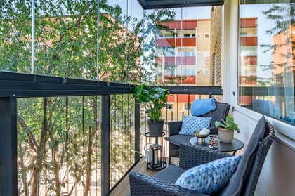 Balkong eller utsiktsbild