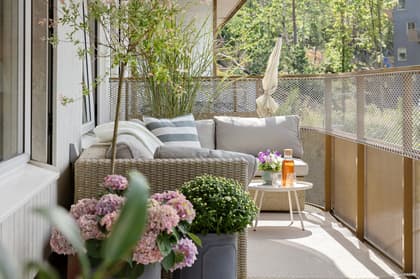 Balkong eller utsiktsbild