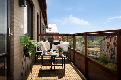 Balkong eller utsiktsbild