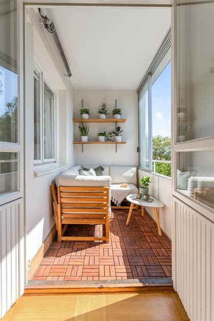 Balkong eller utsiktsbild