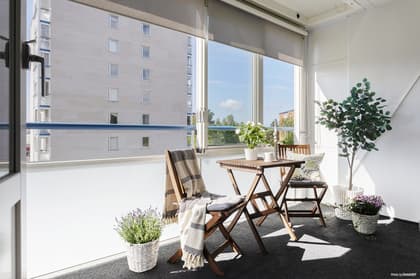 Balkong eller utsiktsbild