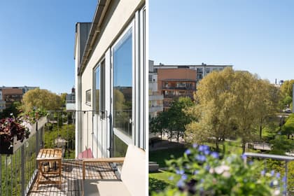 Balkong eller utsiktsbild