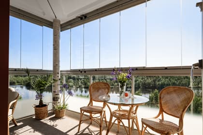 Balkong eller utsiktsbild