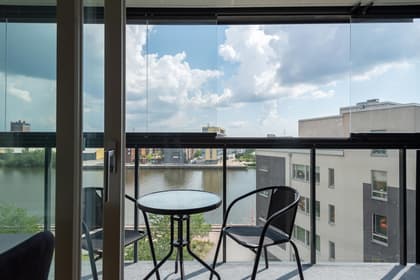 Balkong eller utsiktsbild