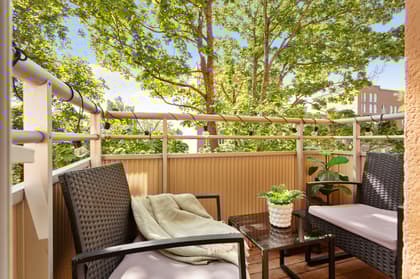 Balkong eller utsiktsbild