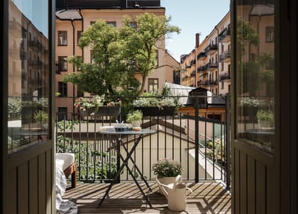 Balkong eller utsiktsbild