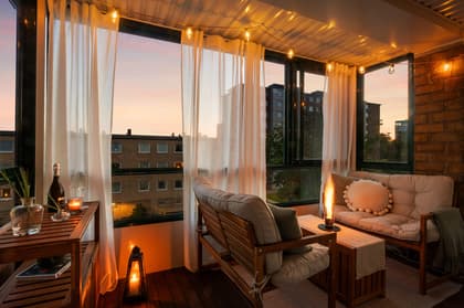 Balkong eller utsiktsbild