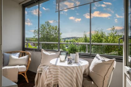 Balkong eller utsiktsbild