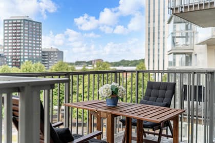 Balkong eller utsiktsbild